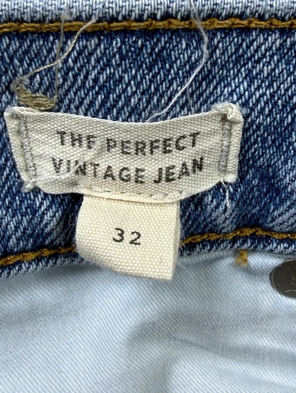 Madewell The Perfect Vintage Jean Women's 32 Light Blue